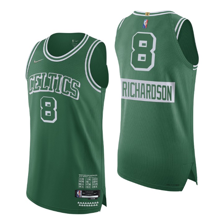 Men's Boston Celtics Josh Richardson #8 Authentic 2021-22 NBA 75TH City Jersey 2401TSBZ